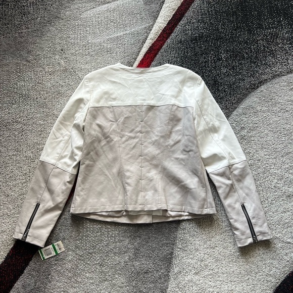 INC International Concepts Colorblock Faux Leather Jacket - Picture 5 of 5
